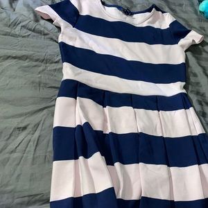 Pink and blue pleated polo Ralph Lauren girls dress